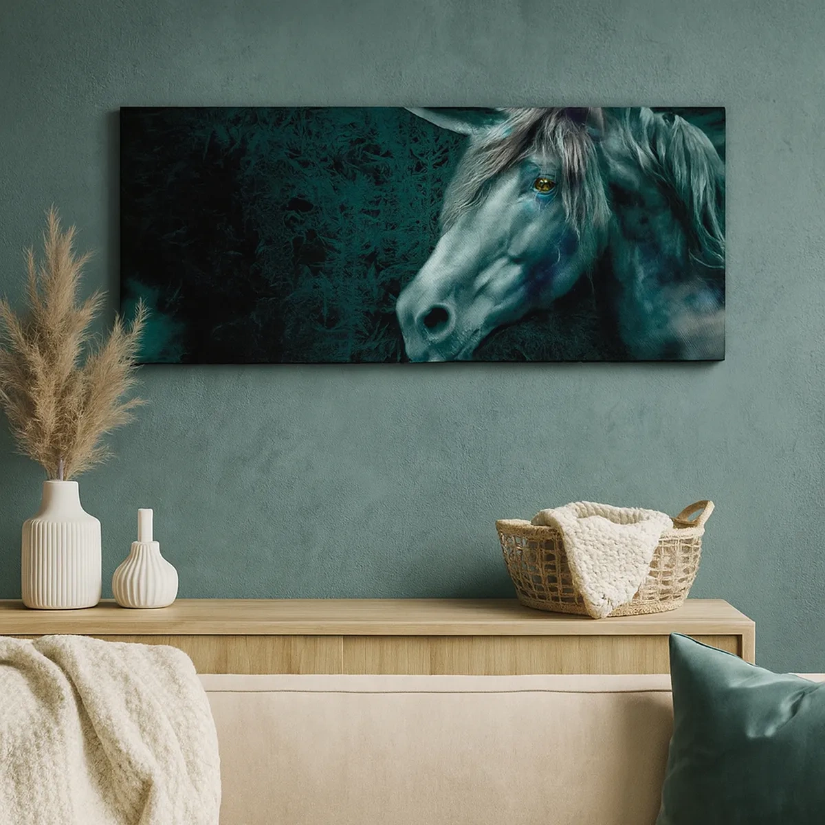 Schilderen op canvas - In een sprookjesbos - 30x30 cm