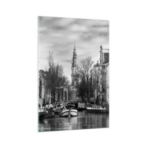 Schilderen op glas - Amsterdamse sferen - 70x100 cm