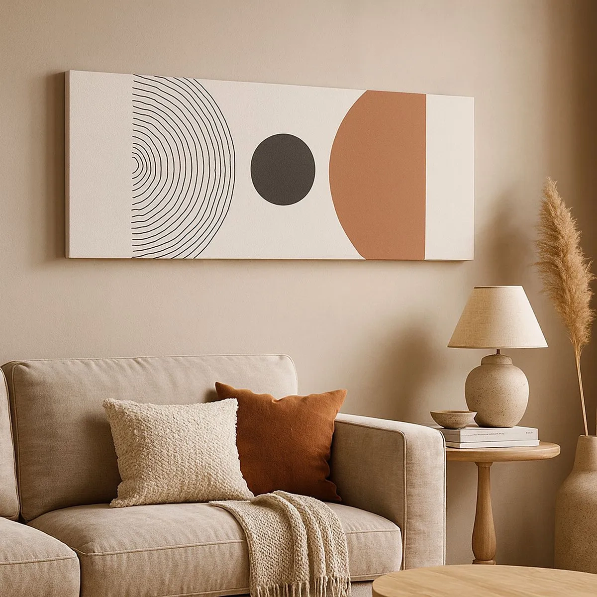 Schilderen op canvas - Het middelpunt van de aandacht - 100x40 cm