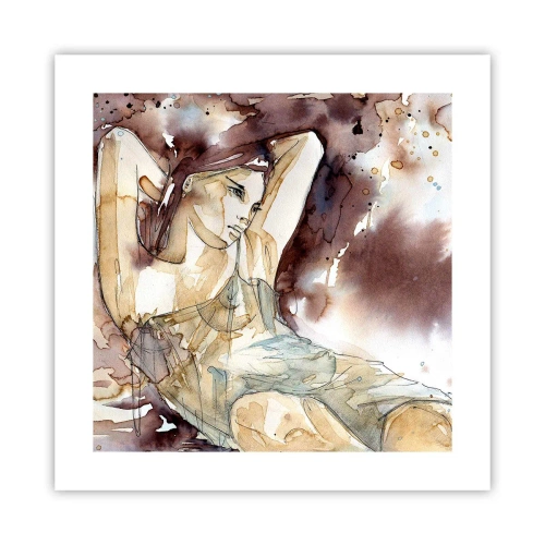 Poster - In een lila stemming - 40x40 cm