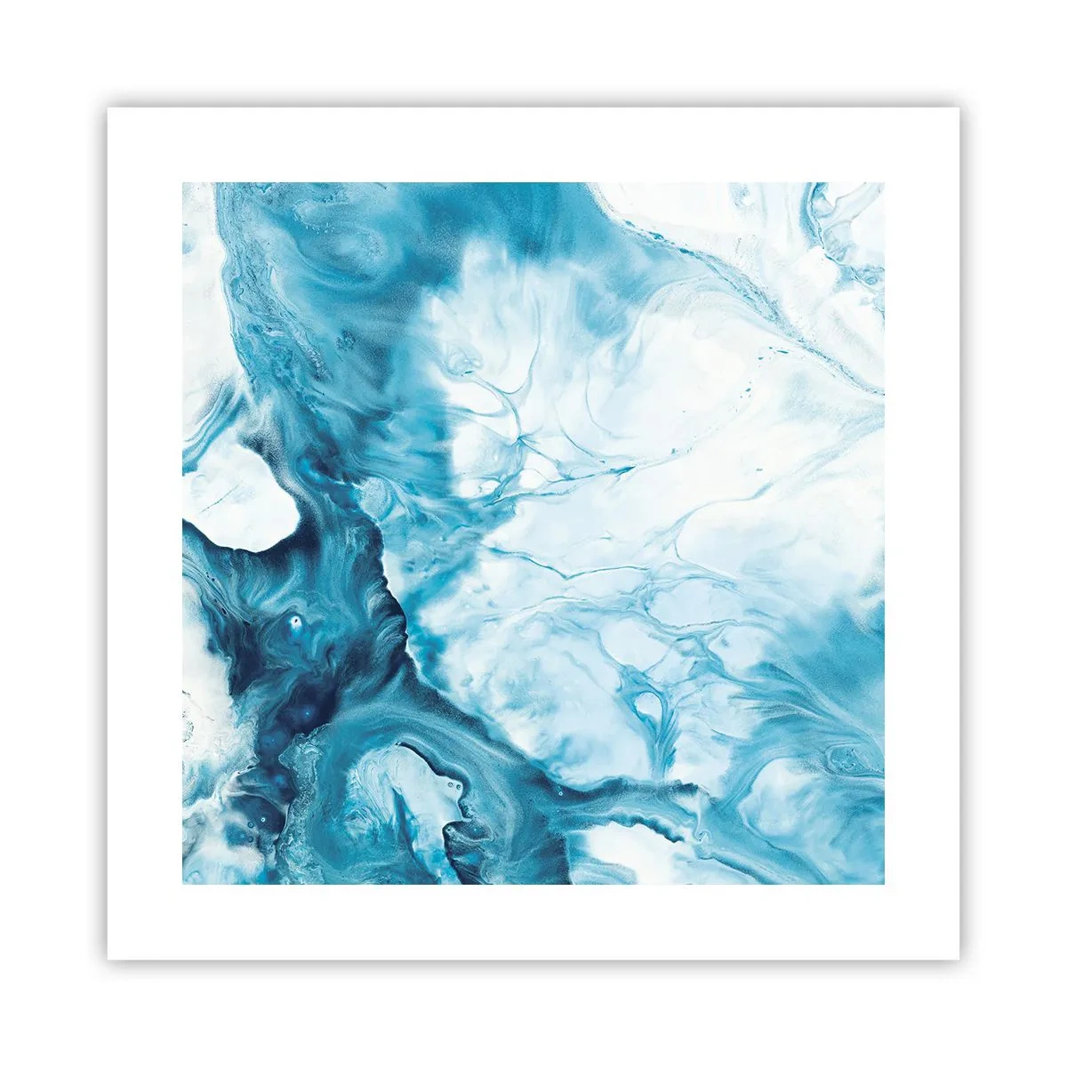 Poster - Blauw Concert - 40x40 cm
