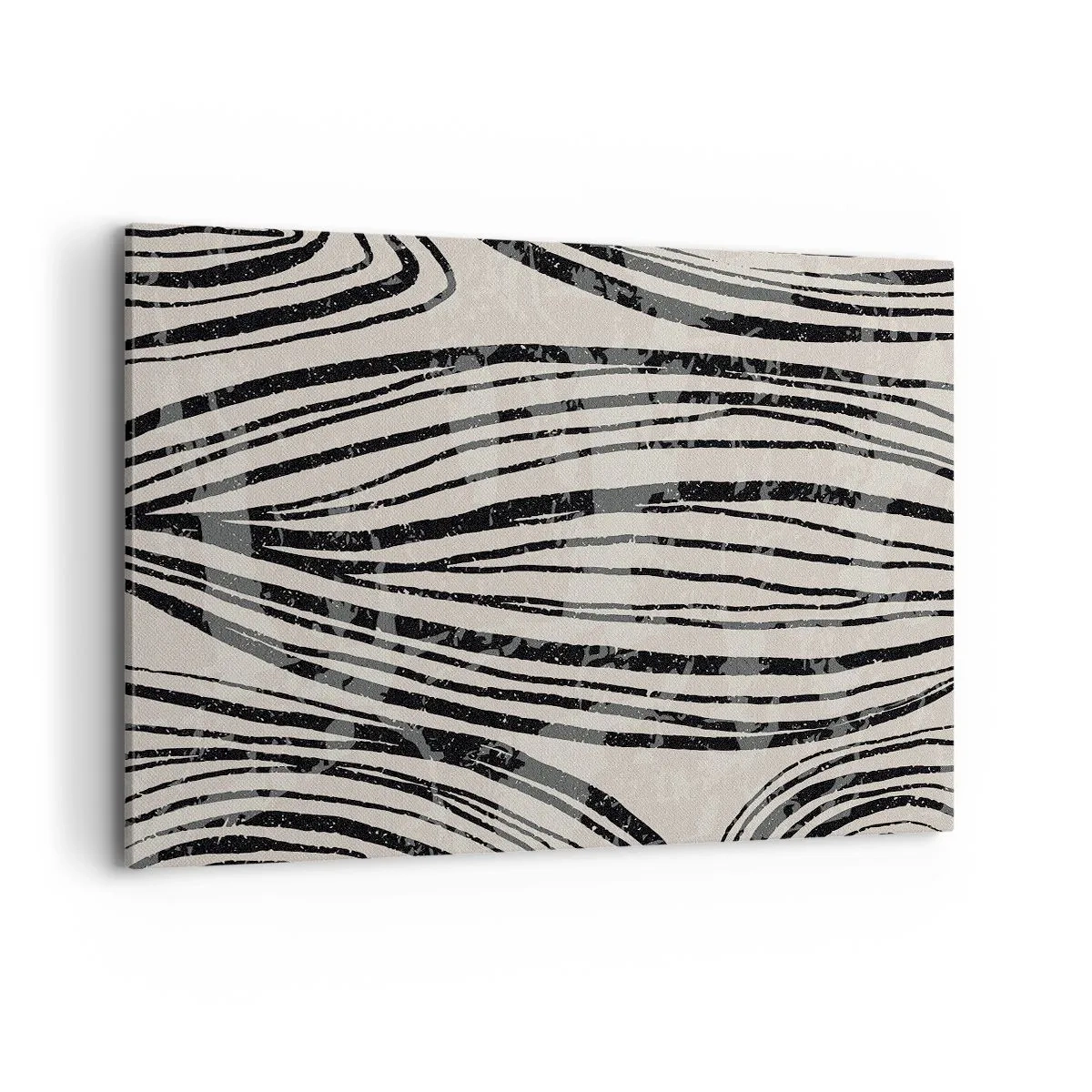 Schilderen op canvas - Lijnoverstromingsvlakte - 120x80 cm