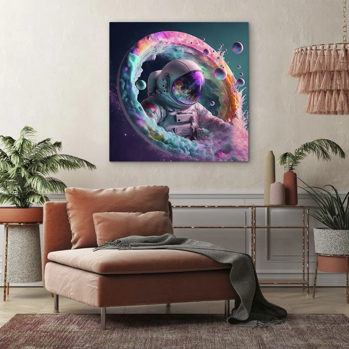 Schilderen op canvas - Sterrenpoort - 70x70 cm