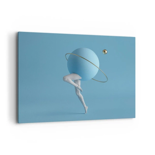 Schilderen op canvas - En de planeten zijn gek geworden - 100x70 cm