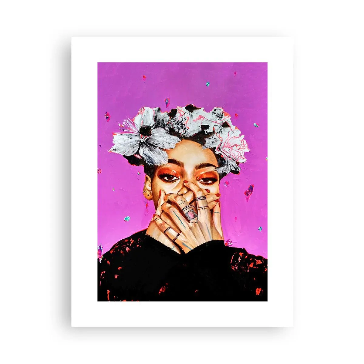 Poster - Een beetje gek - 30x40 cm