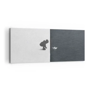 Schilderen op canvas - Geweldige expeditie - 120x50 cm