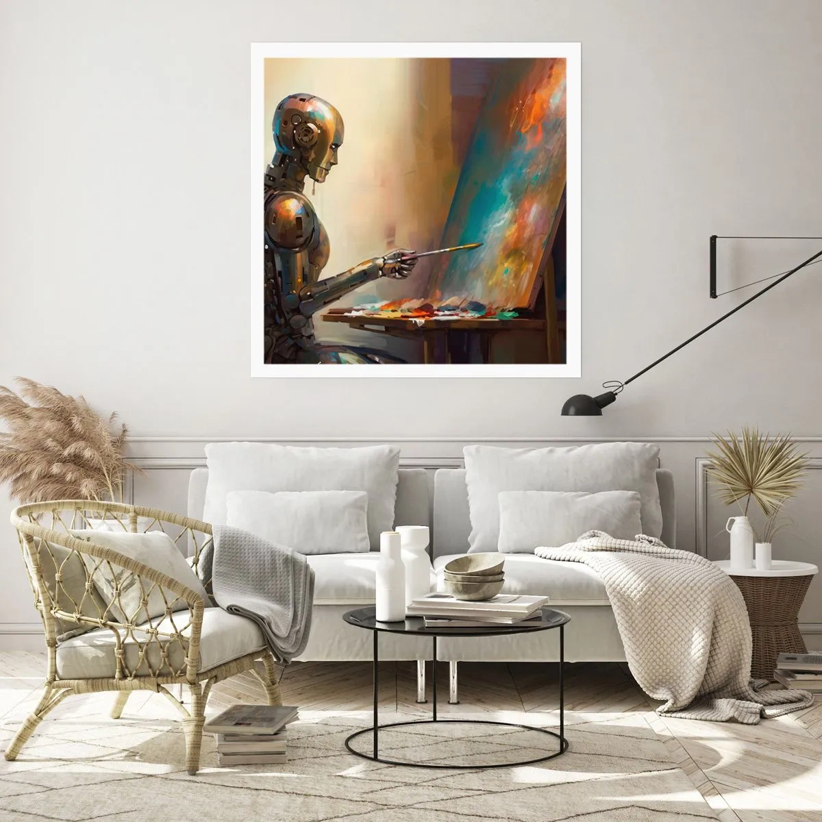 Poster - De kunst van de toekomst - 30x30 cm