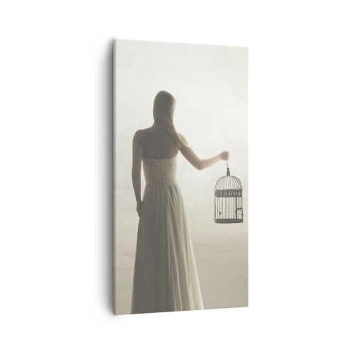 Schilderen op canvas - Wees vrij - 55x100 cm