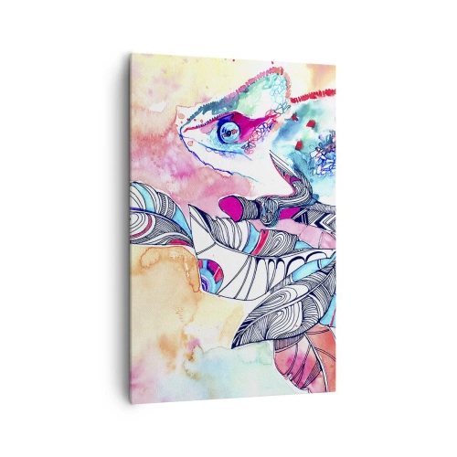 Schilderen op canvas - Zo kleurrijk als onze wereld - 80x120 cm