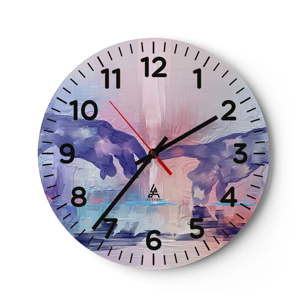 Wandklok - Klok - Goddelijke levensvonk - 40x40 cm