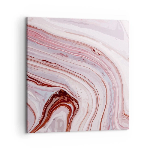 Schilderen op canvas - Rechtdoor, dan rechts naar beneden - 50x50 cm