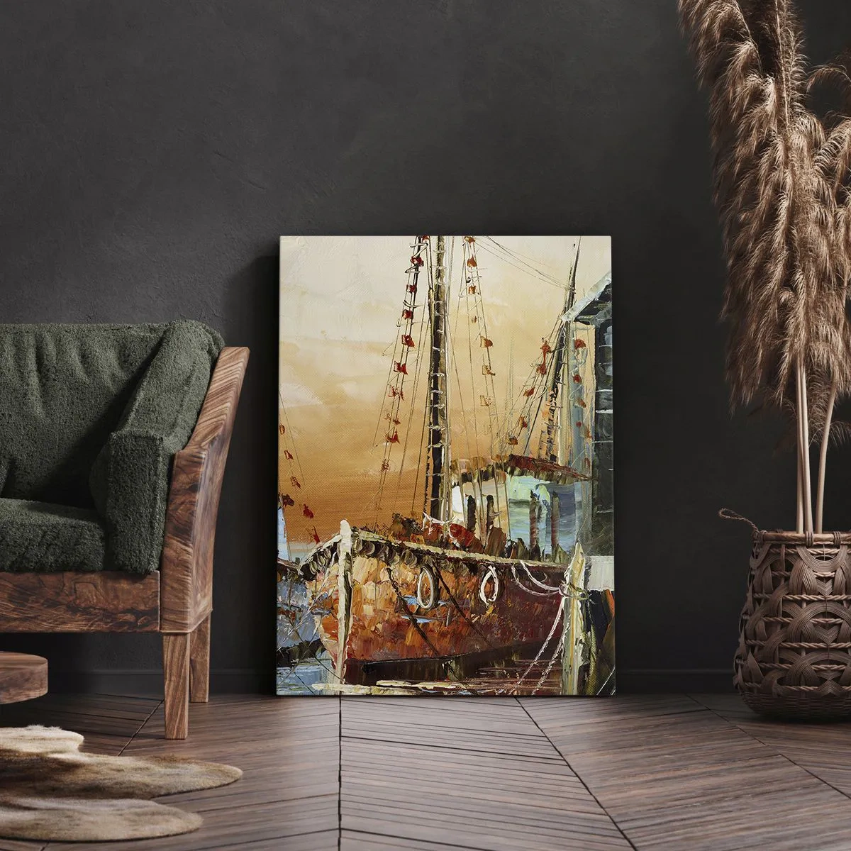 Schilderen op canvas - Een vreedzame terugkeer - 55x100 cm