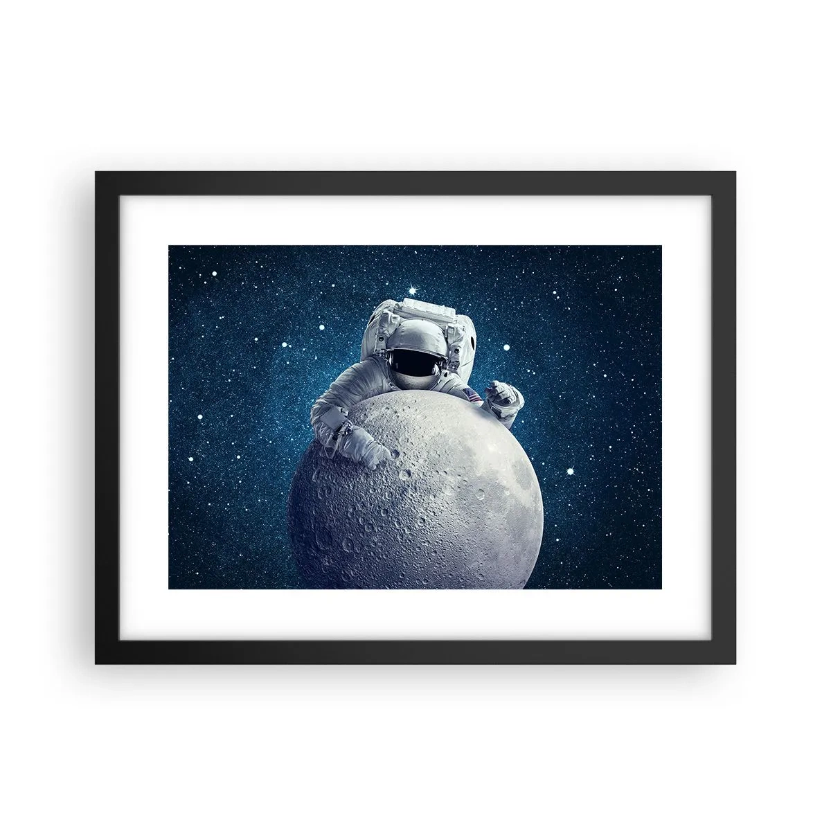 Poster in een zwarte lijst - Ruimte grappenmaker - 40x30 cm