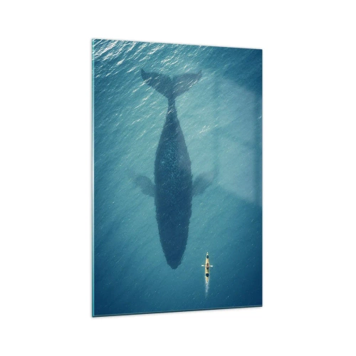 Schilderen op glas - Ontmoeting aan de oceaan - 70x100 cm