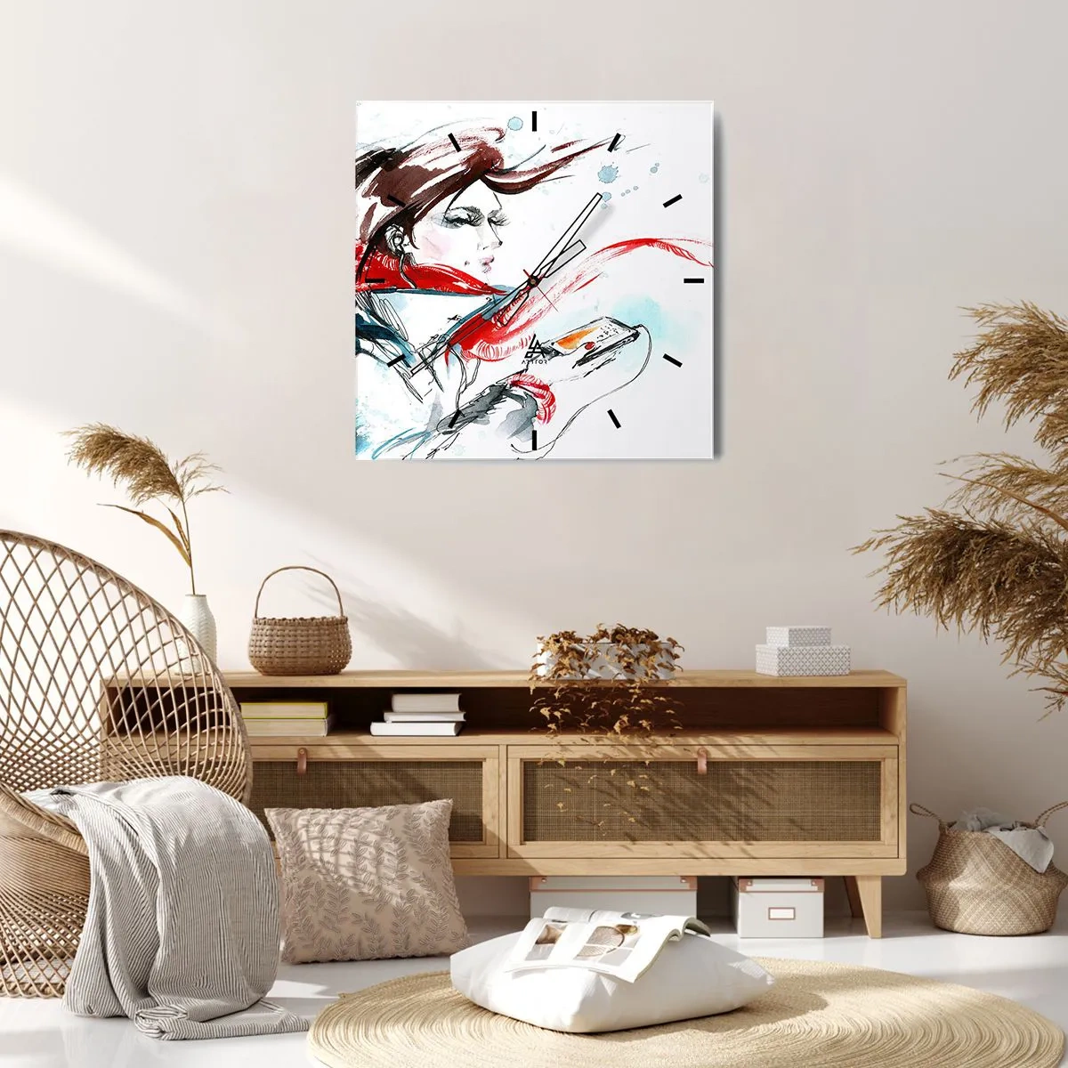 Wandklok - Klok - Er speelt iets in mij - 30x30 cm