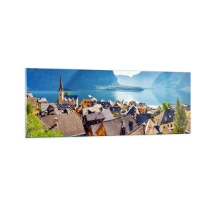 Schilderen op glas - Het kan niet meer schilderachtiger zijn - 140x50 cm