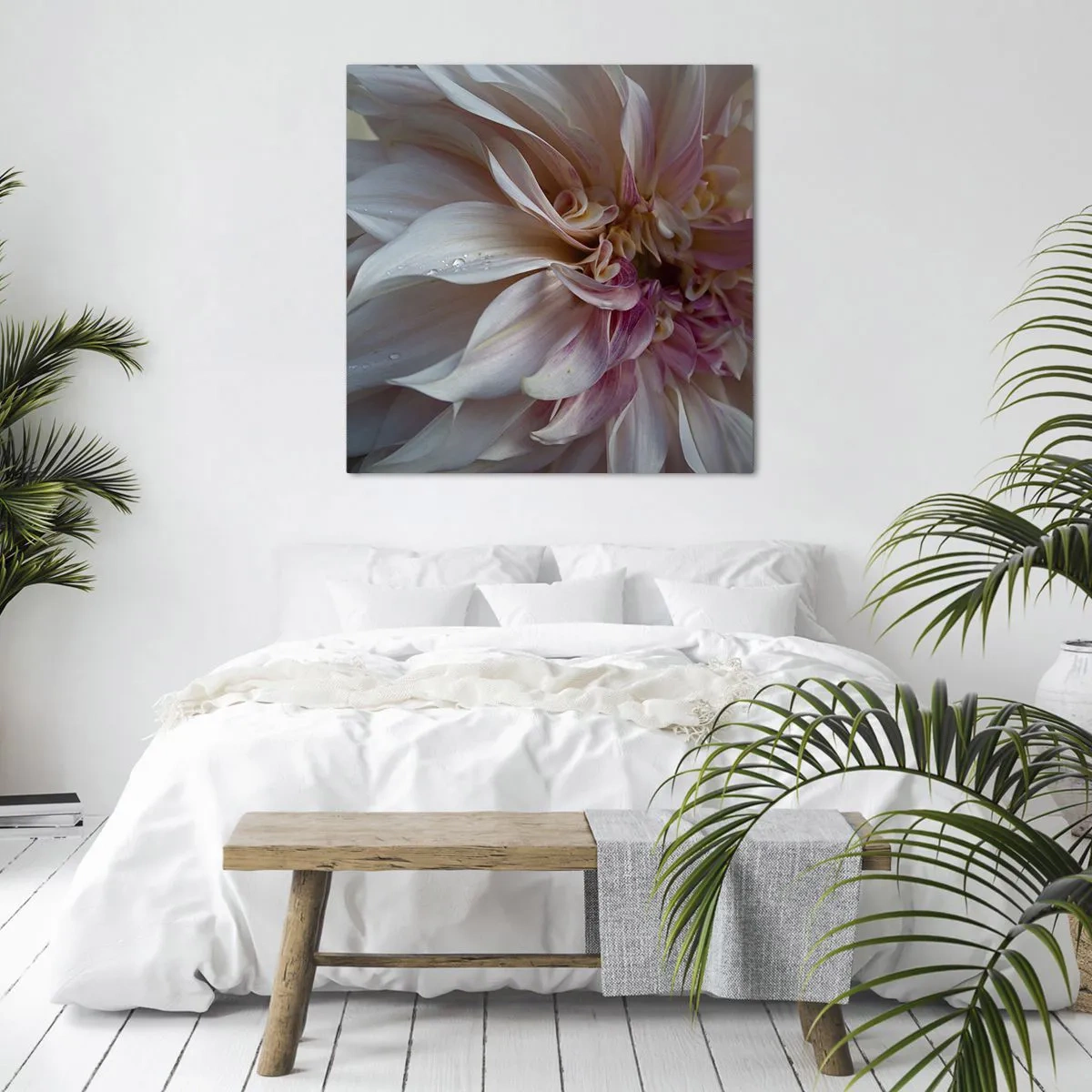 Schilderen op canvas - Bloeiende frisheid - 60x60 cm