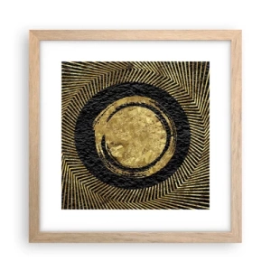 Een poster in een licht eiken lijst - Glamour-compositie - 30x30 cm