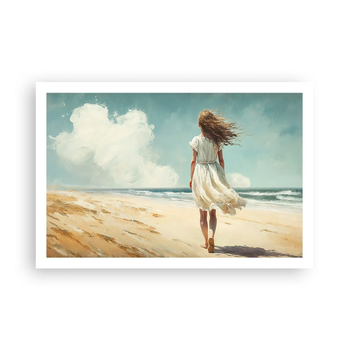 Poster - Om de zon en de wind te ontmoeten - 91x61 cm