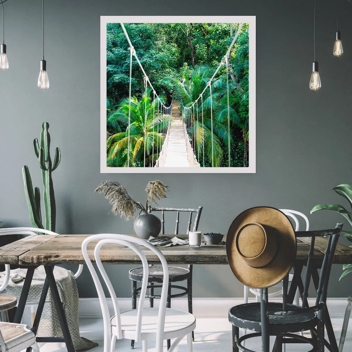 Poster - Welkom in de jungle! - 30x30 cm