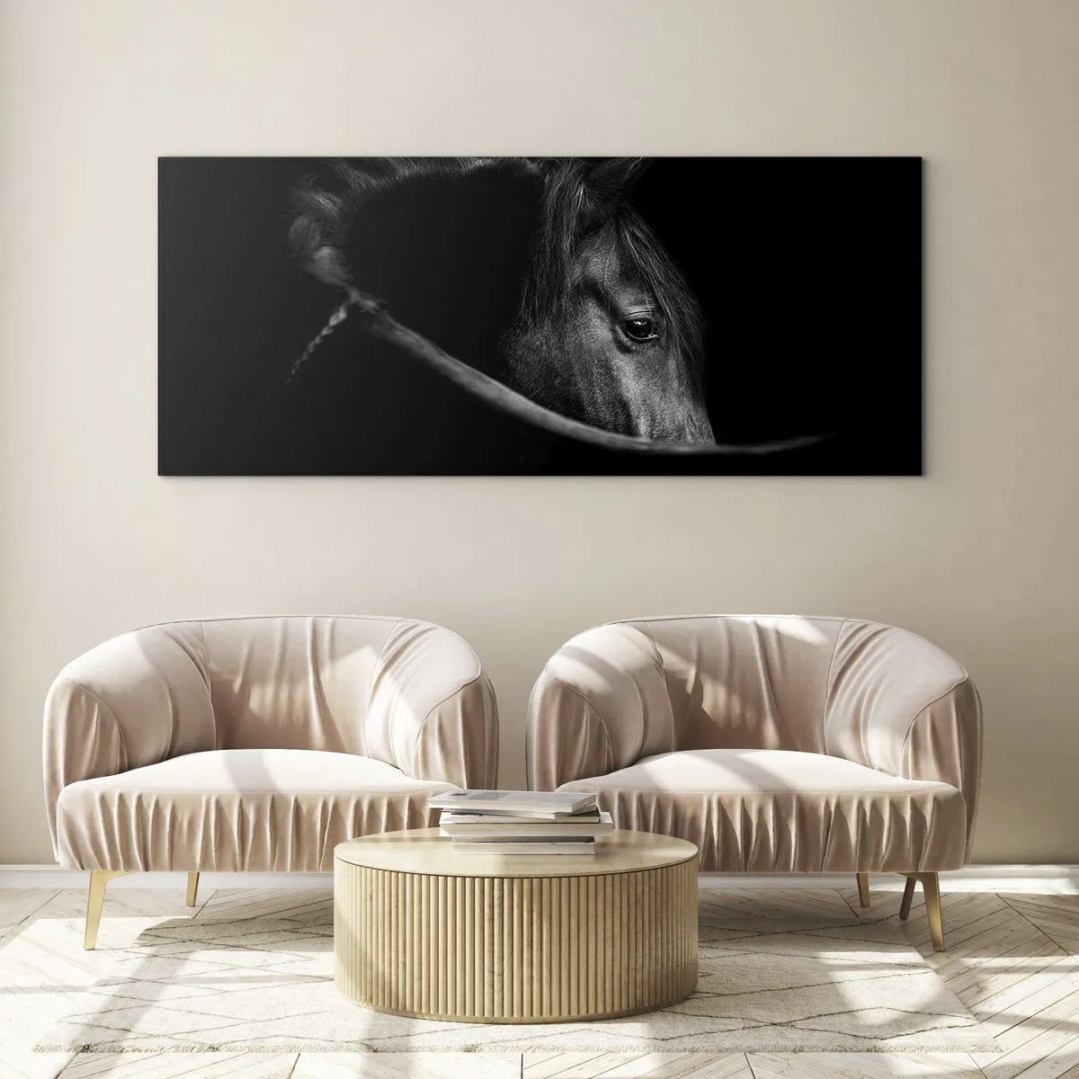 Schilderen op glas - Zwarte Prins - 100x40 cm