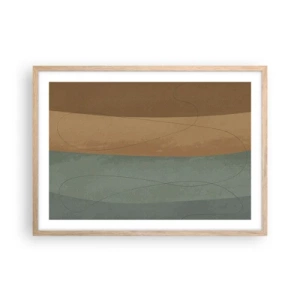 Een poster in een licht eiken lijst - Horizontale compositie - 70x50 cm