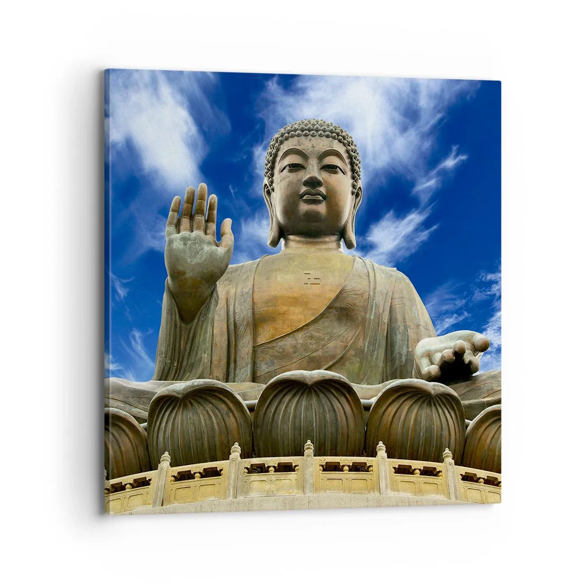 Schilderen op canvas - Leef zonder angst - 70x70 cm