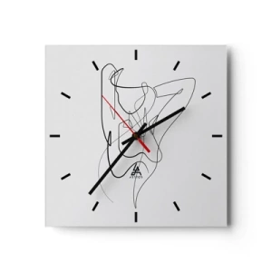 Wandklok - Klok - Zoals je echt bent… - 30x30 cm