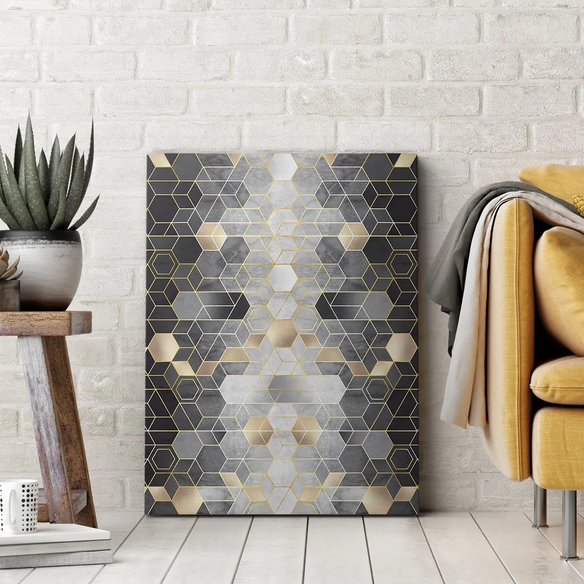 Schilderen op canvas - Diamant samenstelling - 50x70 cm