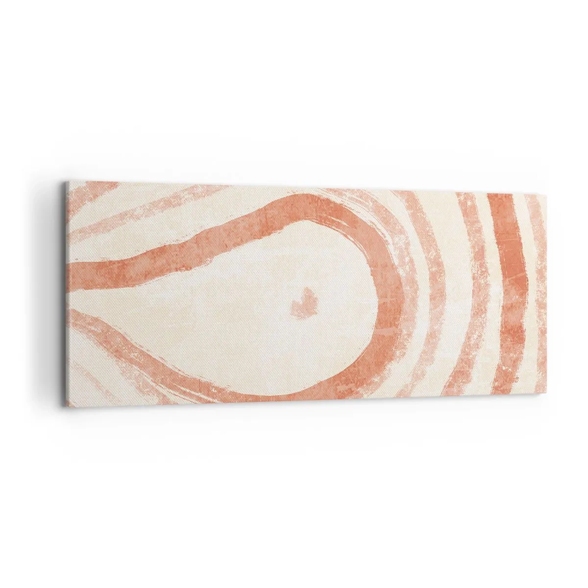 Schilderen op canvas - Koraalcirkels – compositie - 120x50 cm