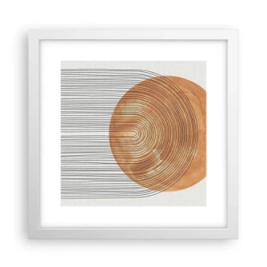 Poster in een witte lijst - Zonnige compositie - 30x30 cm