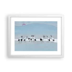 Poster in een witte lijst - Na een warme dag - 40x30 cm