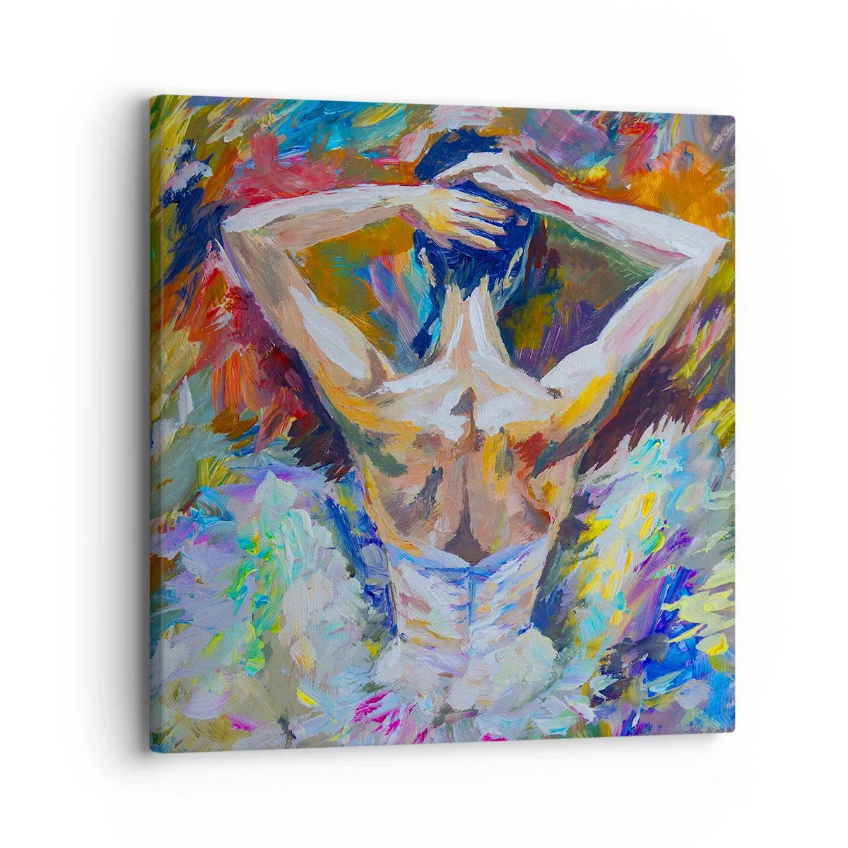 Schilderen op canvas - Het kan van alles zijn - 30x30 cm