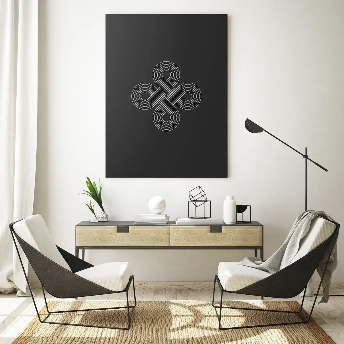 Schilderen op glas - In de Keltische geest - 50x70 cm