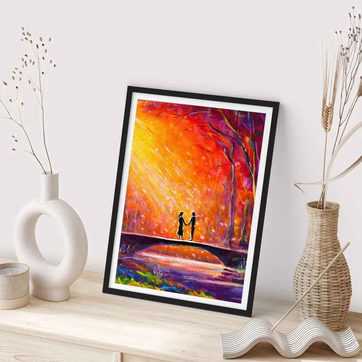 Poster in een zwarte lijst - De hemel houdt ook van hen - 70x100 cm