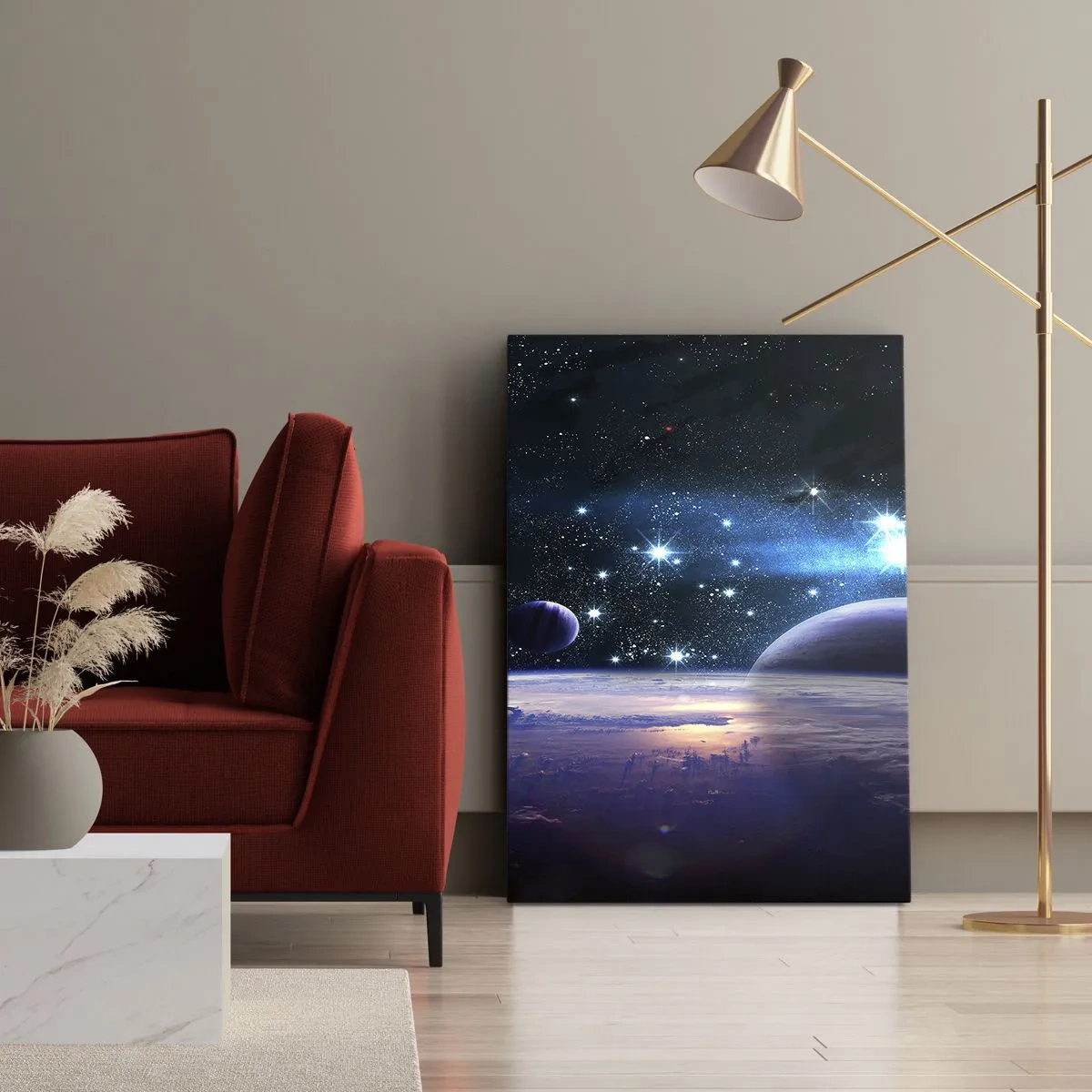 Schilderen op canvas - Nog steeds alleen? - 50x70 cm