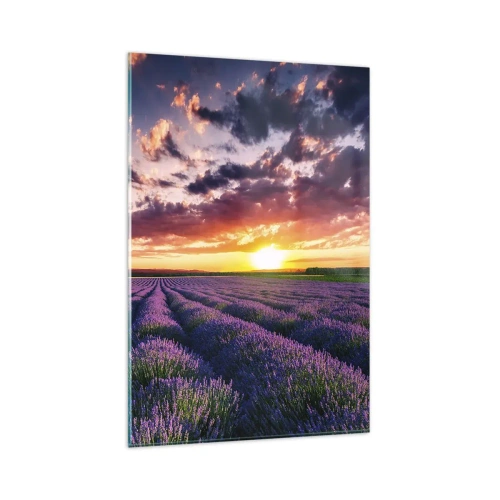 Schilderen op glas - Lavendel wereld - 80x120 cm