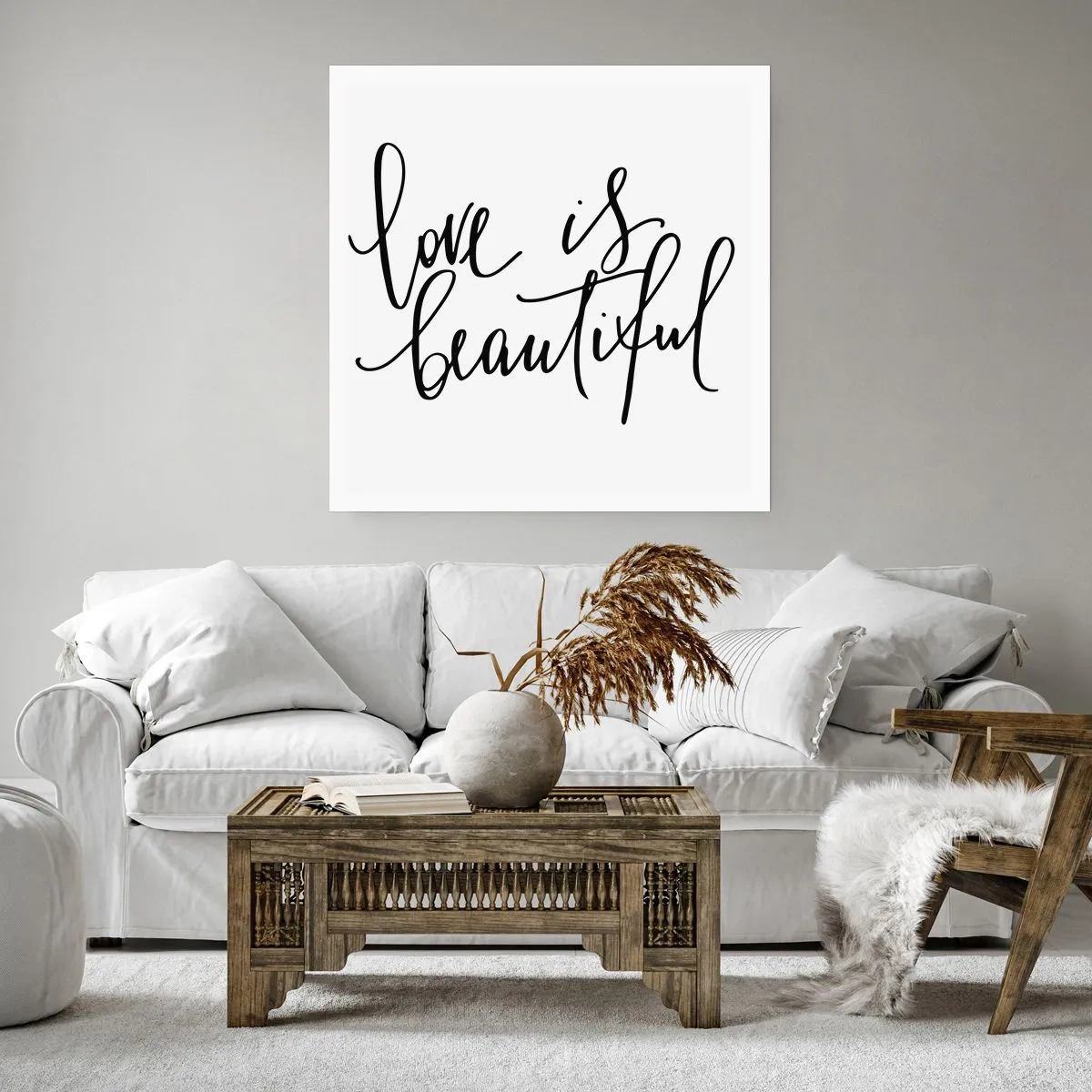 Poster - Lees en herhaal - 30x30 cm