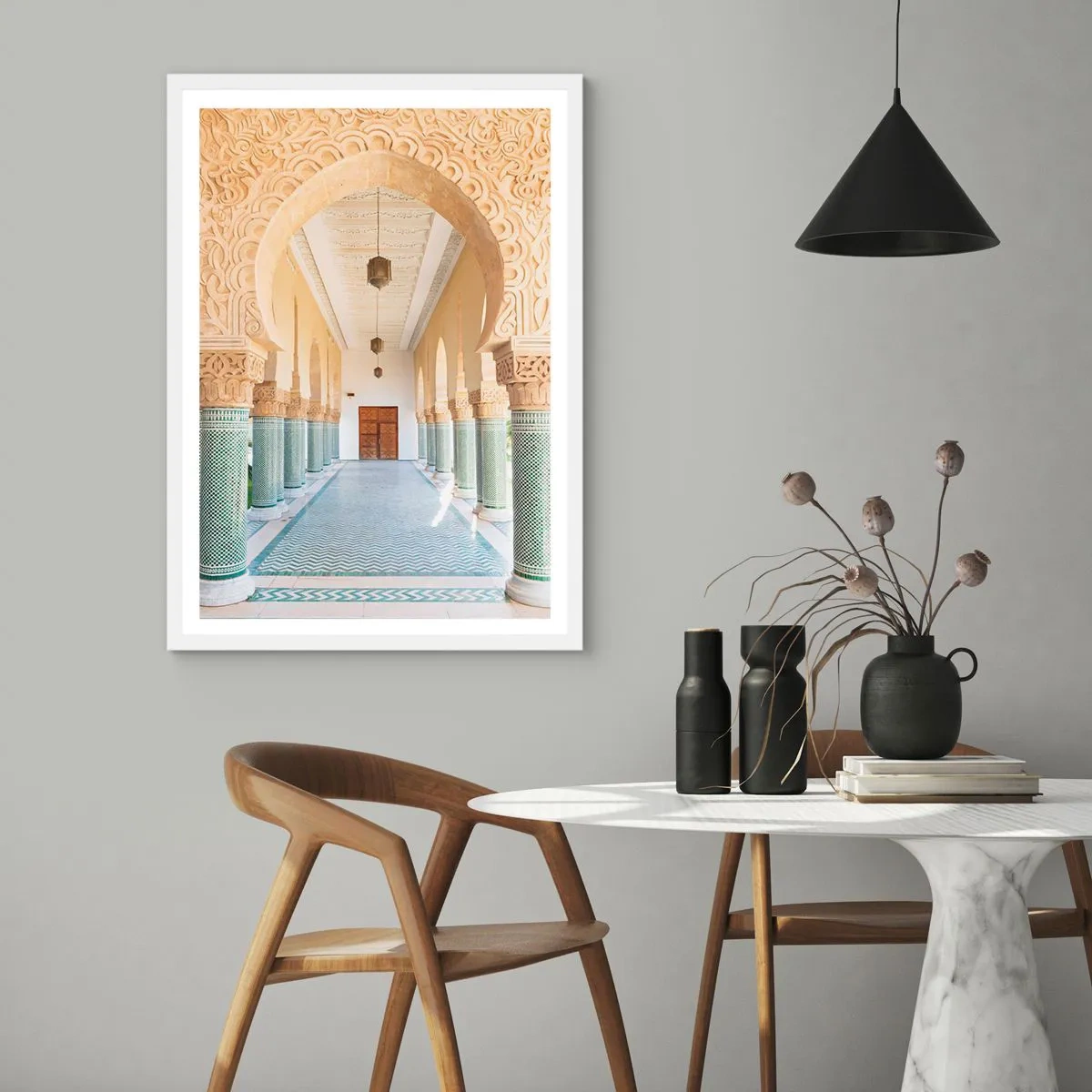 Poster in een witte lijst - Uit de verhalen van Scheherazade - 70x100 cm
