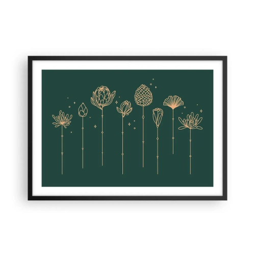 Poster in een zwarte lijst - Kruidenfamiie / Familie Ziółkowsi ?? - 70x50 cm