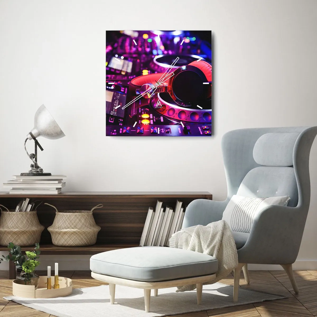 Wandklok - Klok - Voordat het plezier begint - 30x30 cm