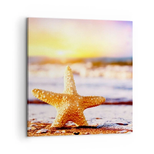 Schilderen op canvas - Een geschenk uit de zee - 60x60 cm