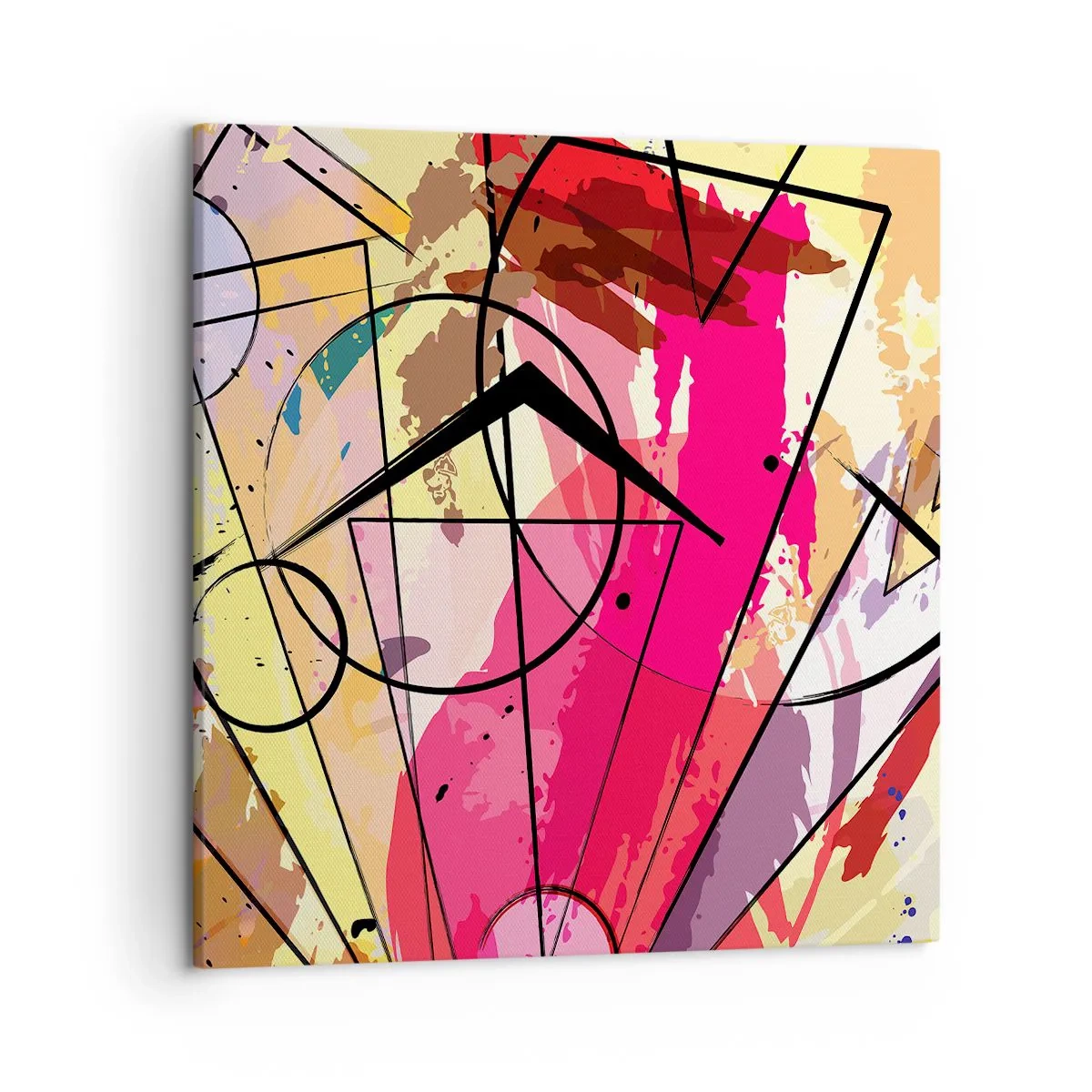 Schilderen op canvas - Explosie - 50x50 cm