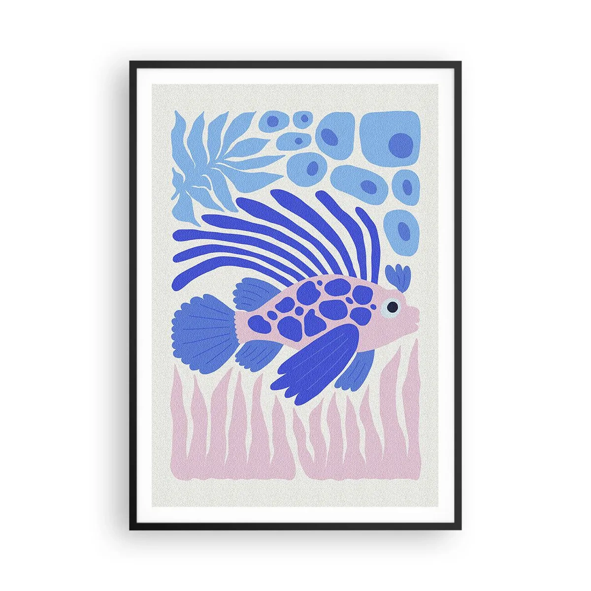 Poster in een zwarte lijst - In je element - 70x100 cm