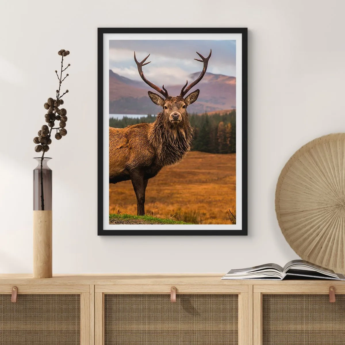 Poster in een zwarte lijst - De majesteit van de natuur - 40x50 cm