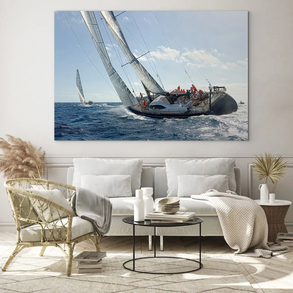 Schilderen op glas - Laat de betere zegevieren - 120x80 cm