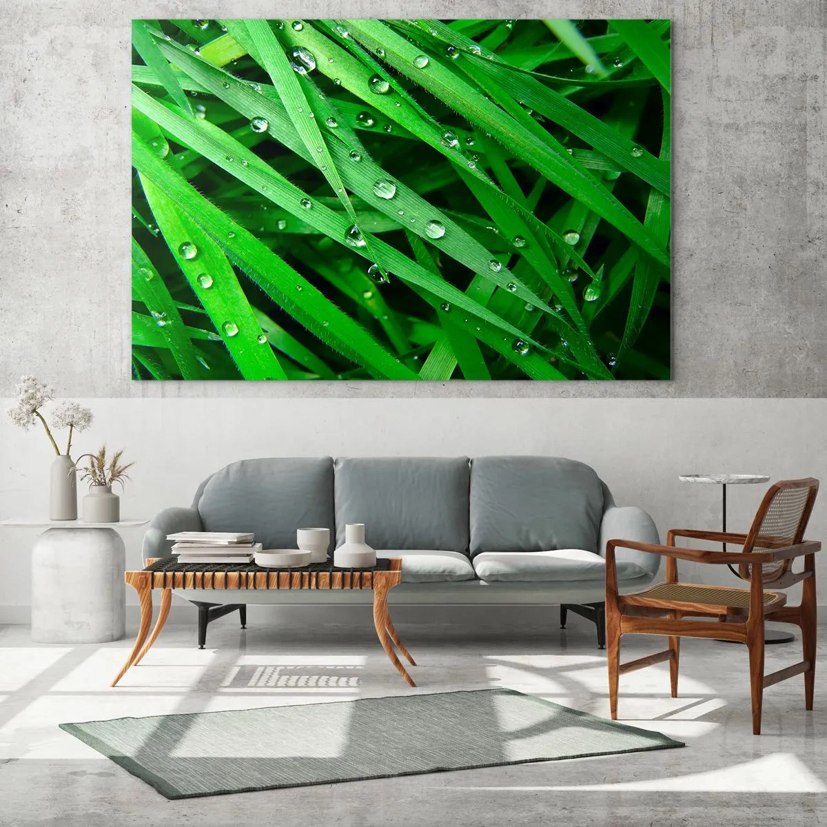 Schilderen op glas - Speel groen - 120x80 cm