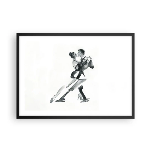 Poster in een zwarte lijst - In één slag - 70x50 cm