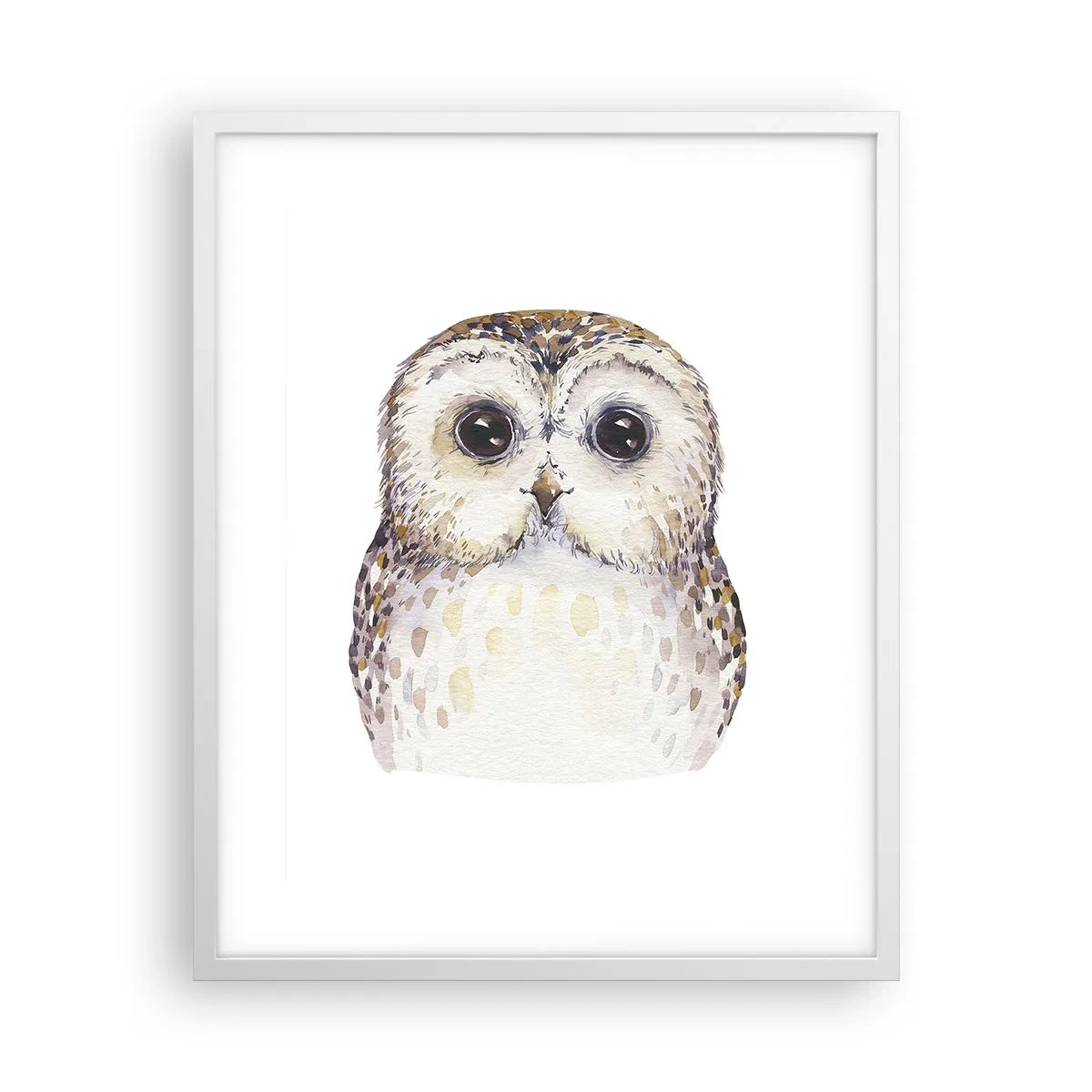 Poster in een witte lijst - Kijk in mijn ogen - 40x50 cm