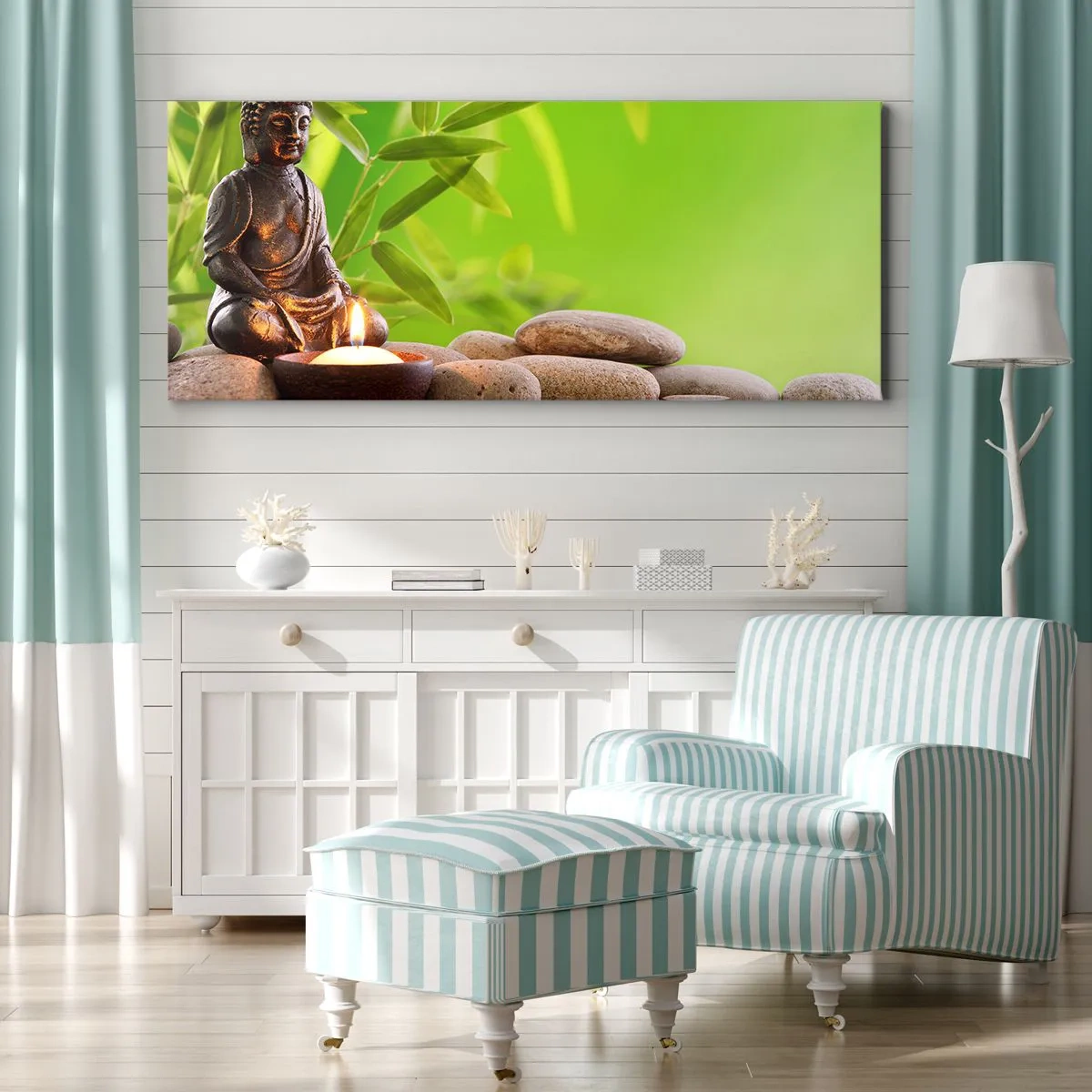 Schilderen op canvas - Het leven is mooi - 100x40 cm